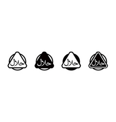 Halal Icon Set Product Emblem