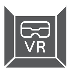 Vr Room Glyph Icon Gaming And Technology Virtual