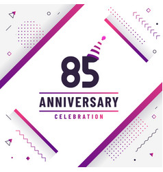 85 Years Anniversary Greetings Card