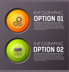 Business Infographic Buttons Background