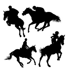 Jockey Silhouettes