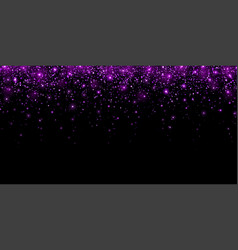 Wide Purple Holiday Glitter Confetti With Glow