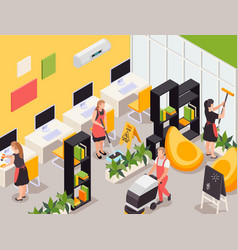 Cleaning Service Isometric Composition