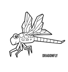 Coloring Book For Kids Dragonfly