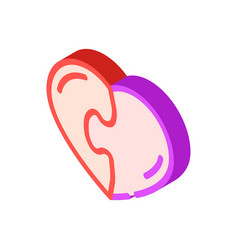 Heart Found Soul Mate Isometric Icon