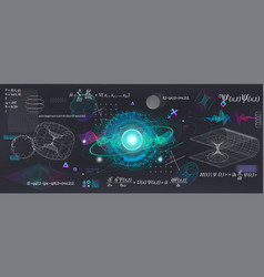 Science Elements Set Concept Quantum Mechanics