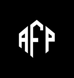 Afp Letter Logo Design With Polygon Shape