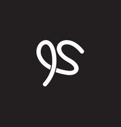 Letter Gs Curves Sign Logo