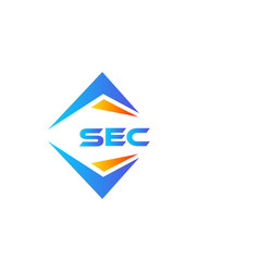 Sec Abstract Technology Logo Design On White