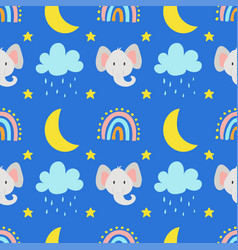 Elephant Repeating Seamless Pattern