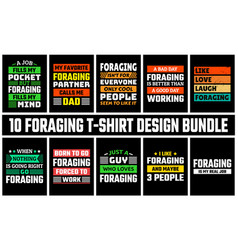 Foraging T Shirt Design Set