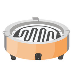 Electric Food Heater On A White Background