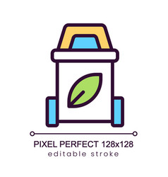 Garbage Sorting Pixel Perfect Rgb Color Icon