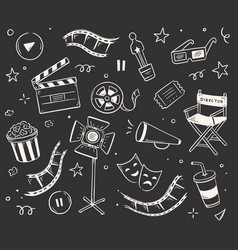 Movie Cinema Doodle Icon Doodle