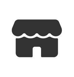 Store Glyph Icon Isolated