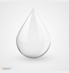 Water Drop On White Isolated