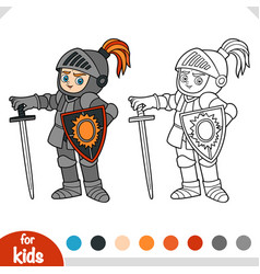 Coloring Book For Kids Knight