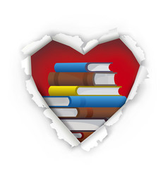 We Love Books Sign Concept