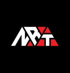 Nrt Triangle Letter Logo Design With Triangle