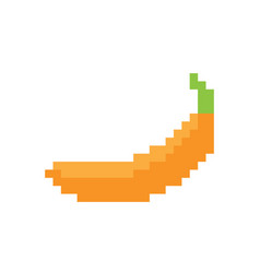 Pixel Banana Icon Element For Game