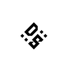 Sd Geometric Logo Initial Concept With High