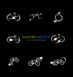 Electric Bike Icon Logo Design Element