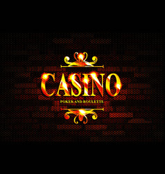 Word Casino On A Transparent Background