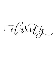 Clarity Modern Calligraphy Word Cute