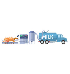 Dairy Farm Cow Milking Equipment Tanker Truck