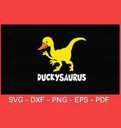 Ducky Saurus Rubber Duck T-rex Dino Funny