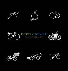 Electric Bike Icon Logo Design Element