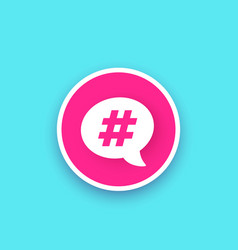 Hashtag Trend Topic Icon