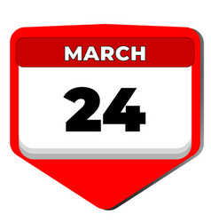 24 March Icon Calendar Day Date