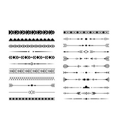 Set Tribal Ethnic Arrow Dividers Native Indian