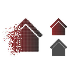 Dust Dotted Halftone Home Icon