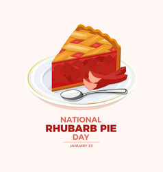 National Rhubarb Pie Day Poster