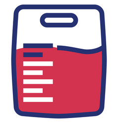 Blood Bag Icon Medical Transfusion Donor Symbol