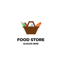 Food Store Logo Design Concept Grocery Logo