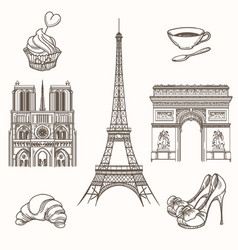 Hand Drawn Paris Symbols