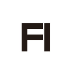 Letter Fa Af F A Square Geometric Symbol Simple