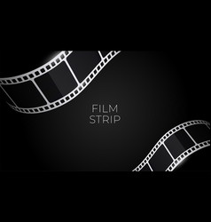 Elegant Retro Film Strip Design On Black