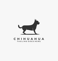 Logo Chihuahua Pose Silhouette