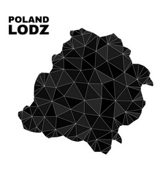 Lowpoly Lodz Voivodeship Map