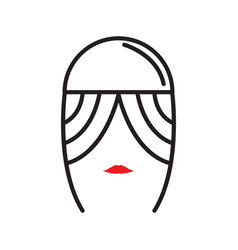 Noodle Girl Icon Logo