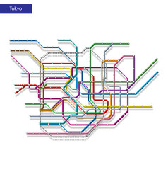 3d Isometric Map Of The Tokyo Metro Subway