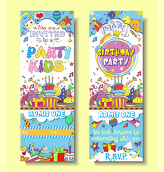 Kids Birthday Party Invitation Card Template