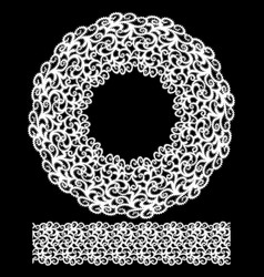 Lace Round Frame And Pattern Brush Template Wide