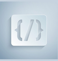 Paper Cut Programming Language Syntax Icon