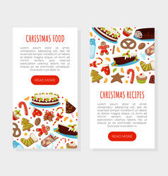 Christmas Holiday Dessert Banner Design