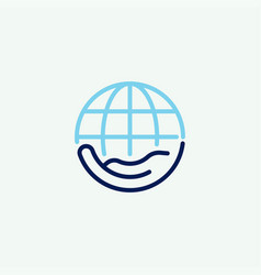 Hand Globe Logo